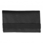 Preview: Angelo Feinschnittbeutel Leder schwarz mit Gummiband