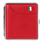 Preview: Angelo Zigaretten Etui Italy Edition Rot Lederoptik