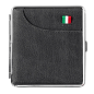 Preview: Angelo Zigaretten Etui Italy Edition Schwarz Lederoptik