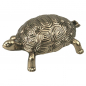 Preview: Aschenbecher "Schildkröte" Metall goldfarben 17cm