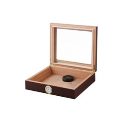 Angelo Humidor Braun Glastop 26x22x6,5cm