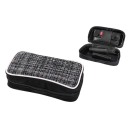 Angelo Pfeifentasche Karo-Schwarz Dunkel 2er