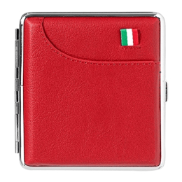 Angelo Zigaretten Etui Italy Edition Rot Lederoptik