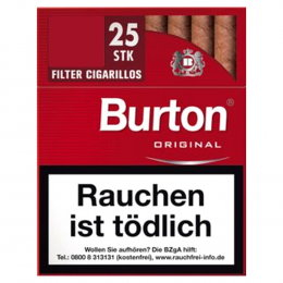 Burton Red Original Filter BIG Cigarillos 200/Stg