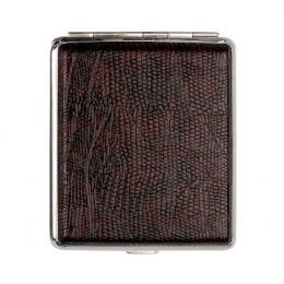 Cool Zigaretten Etui Lederimitat Schwarz Rötlich Model 303