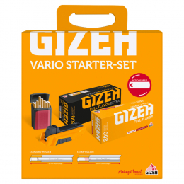 Gizeh Vario StarterSet  ZigarettenStopfer  ZigarettenFertiger + 2 Pck Hülsen