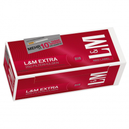 L & M Red Extra  Zigaretten  Hülsen 250 St/Pck