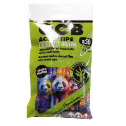 OCB Activ'Tips Slim Kohle Filter LIMITED EDITION 6mm 50 St/Pck - Kopie