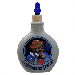 Schnupf Tabak Flasche Steingut "Schmalzlerfranzl"
