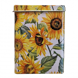 Zigaretten Blech Klapp Box Motiv "Sunflowers"
