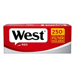 West Red Special Size Zigaretten Hülsen 250 St/Pck