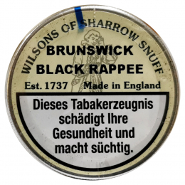 Wilsons of Sharrow Snuff Brunswick Black Rappee English Snuff 5g