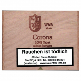 Wolf & Ruhland Feinste Corona Sumatra 20St/Pck 100% Tabak Cigarren