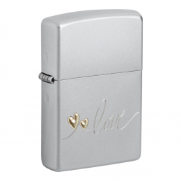 Zippo Motiv 52,90TT Double Heart Design Satin Finished