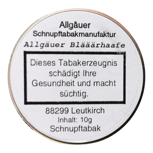 Allgäuer Schnupfmanufaktur "Blääärhafe" 10g