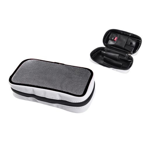 Angelo Pfeifentasche Grau-Schwarz 2er