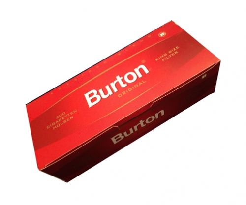 Burton Zigaretten  Hülsen  Rot 200St/Pck