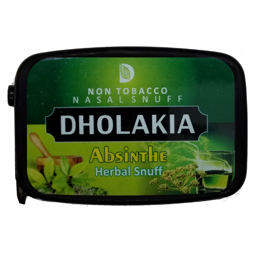 Dholakia Nasal Snuff "Non Tobacco" Tabakfrei Absinthe 9g