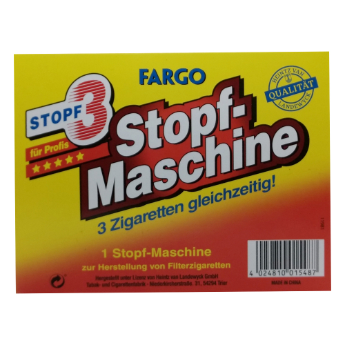Fargo Stopf-3 Zigaretten Stopf Maschine