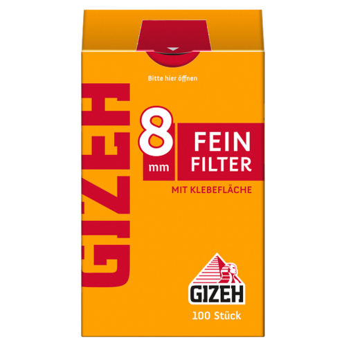 Gizeh Feinfilter 8mm 100 St/Pck