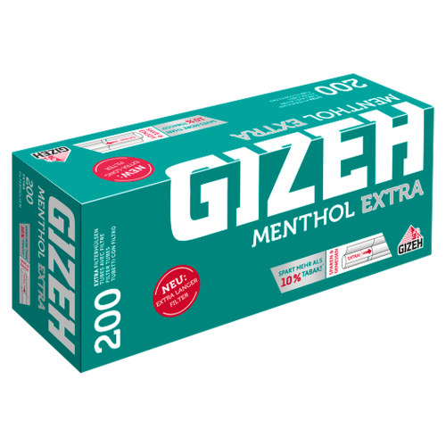 Gizeh Menthol EXTRA Zigaretten Hülsen 200 St/Pck