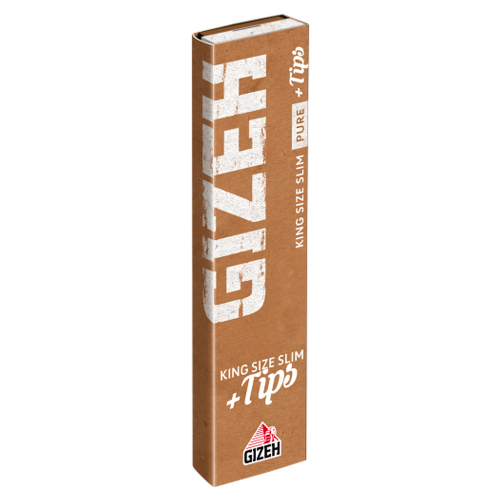 Gizeh Pure King Size Slim Blättchen+Tips 34 St/Pck