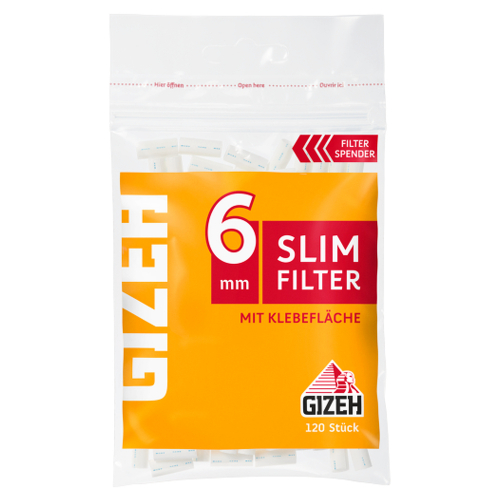 Gizeh Filter SLIM 6mm 120 St/Pck