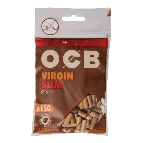 OCB Slim Virgin Unbleached Eindrehfilter  150 St/Pck