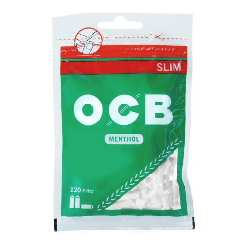OCB Slim Filter Eindrehfilter MENTHOL 120 St/Pck