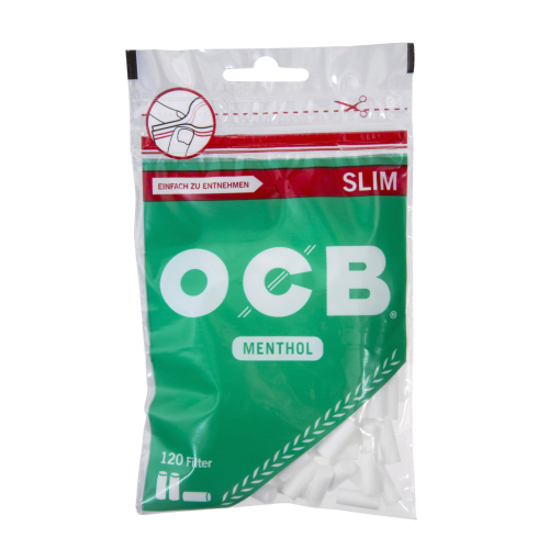 OCB Slim Filter Menthol 6mm 120 St/Pck