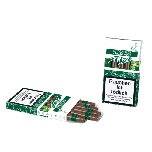 Purize Cigarillos Blunt Wraps Green 5 St/Pck
