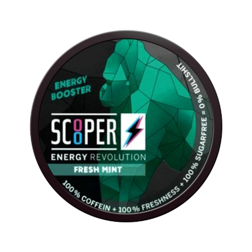 Scooper Energy Booster Fresh Mint 7,2g