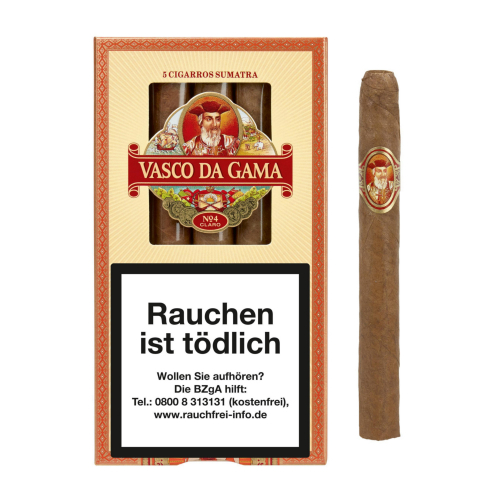 Vasco Da Gama  Sumatra  Cigarros  Claro No. 4  5 St/Pck