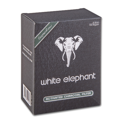 White Elephant Superflow Aktivkohle Filter 9mm 150 St/Pck