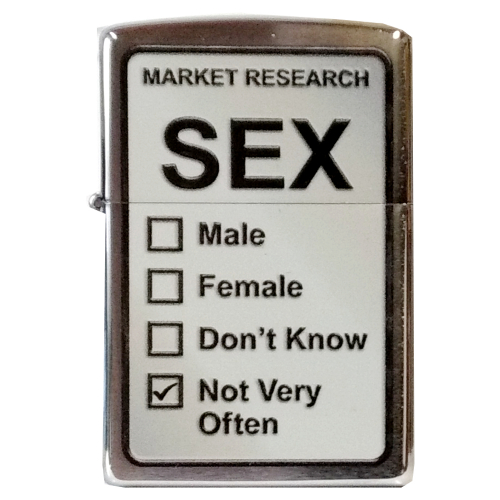Zippo Motiv Market Research Sex