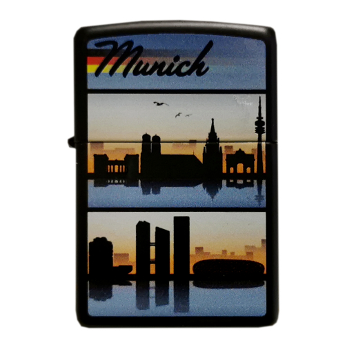 Zippo Motiv Munich Skyline