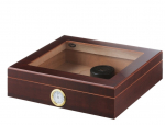 Angelo Humidor Braun Glastop 26x22x6,5cm