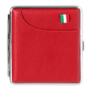 Angelo Zigaretten Etui Italy Edition Rot Lederoptik