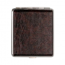 Cool Zigaretten Etui Lederimitat Schwarz Rötlich Model 303