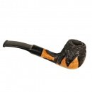 Jean Claude Pfeife Flower Rustik Schwarz Hell