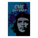 Zigaretten Klapp Box Plastik Motiv Che Guevara Blau